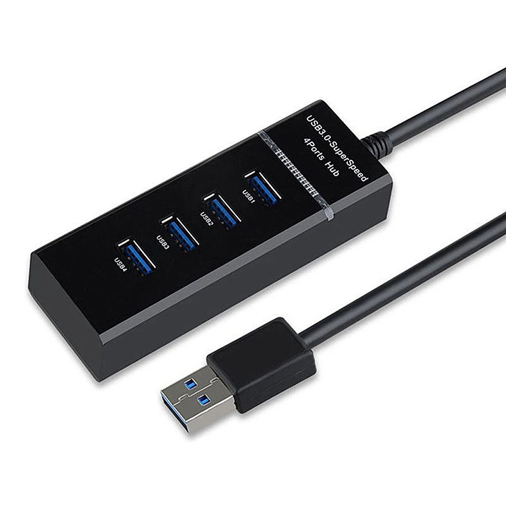 4 портовый концентратор USB 3 0 для компьютера разветвитель с несколькими