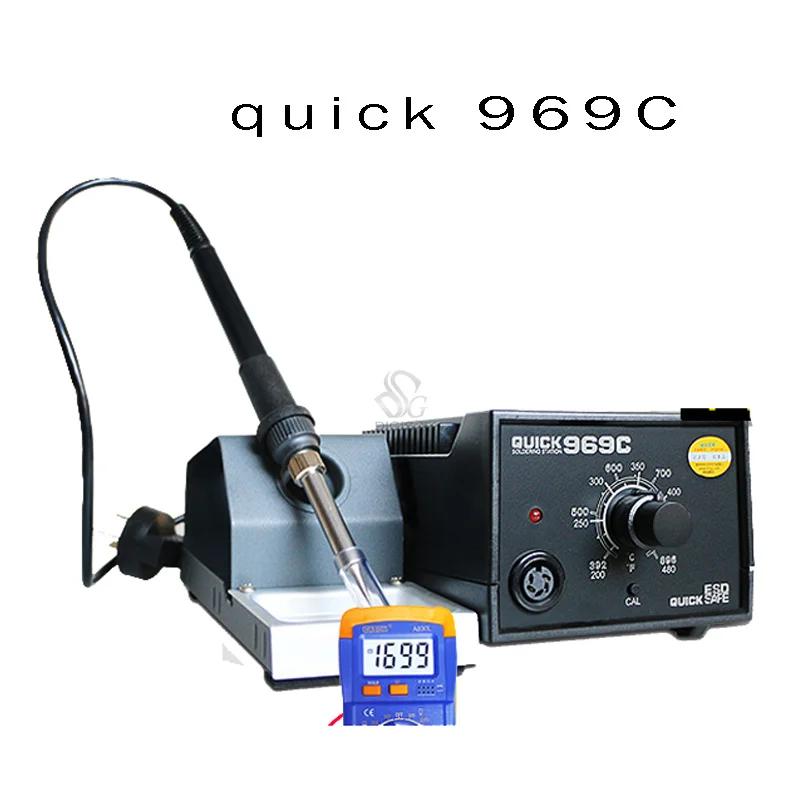 

Free shipping Original genuine anti-static soldering station iron thermostat soldering station crack 969C Rework Station 60W