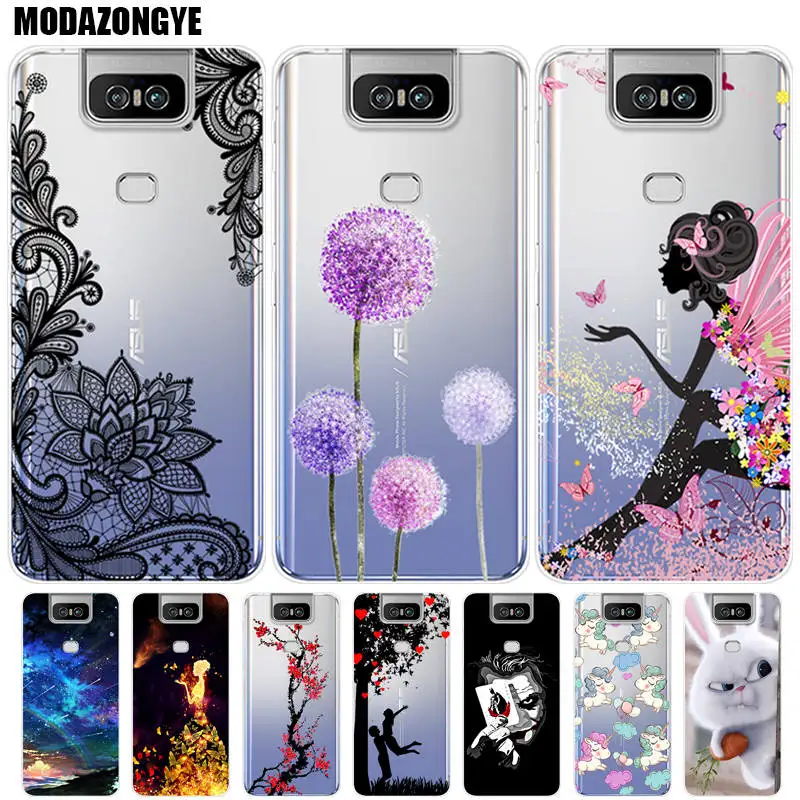 

For Case Asus Zenfone 6 ZS630KL Phone Case Asus Zenfone 6z ZS630KL 2019 ZS 630KL I01WD Case Silicone Soft TPU Back Cover