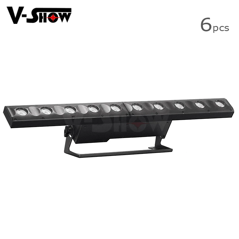 

6 pcs free shipping wall washer individual control 2in1 led bar stage light 10pcs 3W CREE LED+60pcs 5050 RGB for dj disco