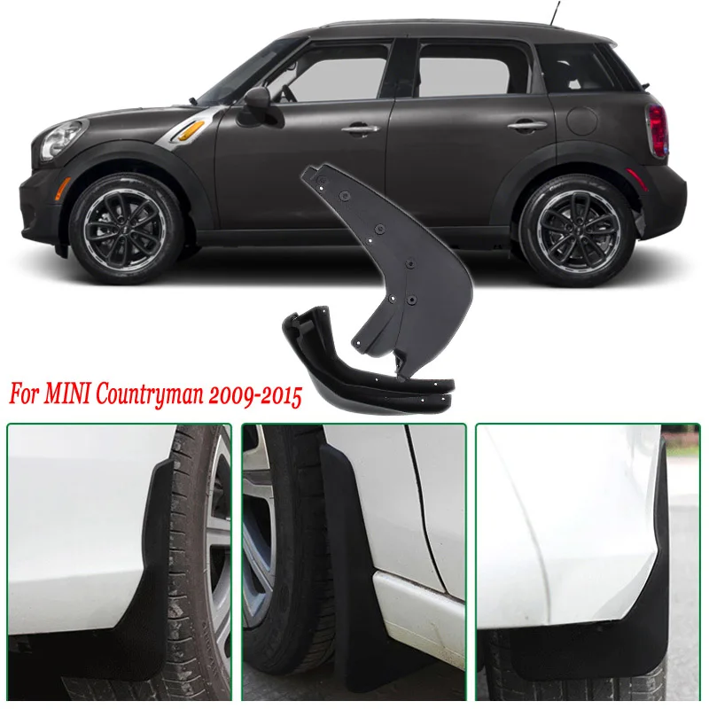 4 шт. Премиум Heavy Duty формованных Всплеск брызговики гвардейские крылья для Mini Countryman 2009