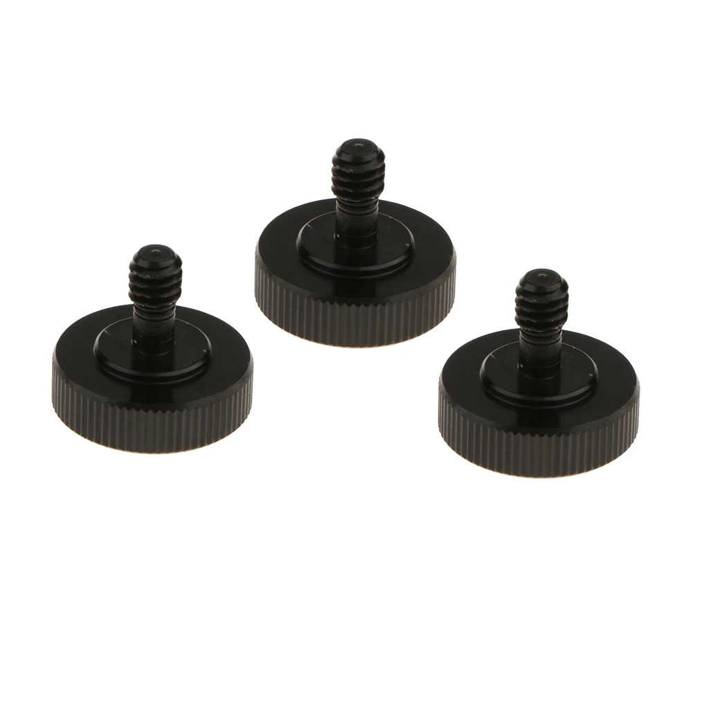 3 Pieces 1/4 Tripod Conversion Screw Hot Shoe Adapter for L Type Stand Mount