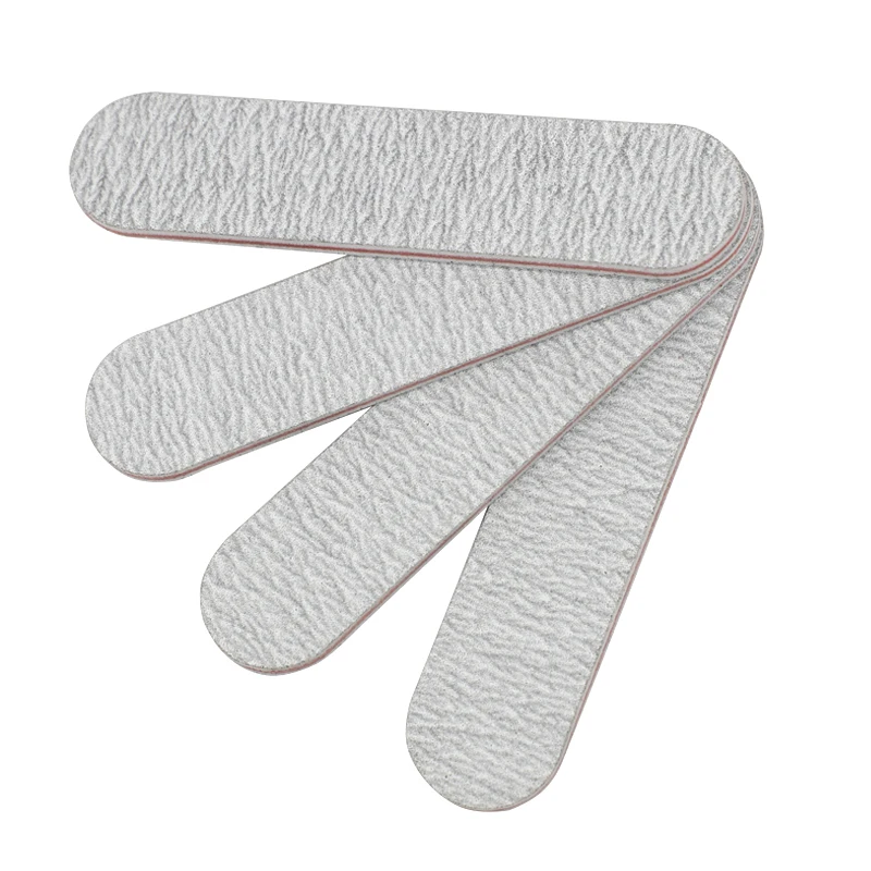 Ferramentas da Arte para Unhas Cinza Mini Unha Arte Lixa Arquivo Polonês Arquivos Manicure Dupla Face Cal um Ongle 9*2cm 100pcs 4 Cheap Lixas e polidores de unha