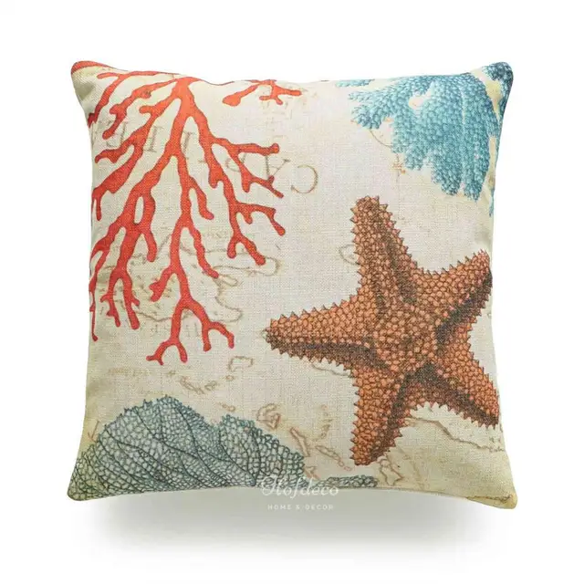 Fukeen Coastal Beach Throw Pillow Covers Set of 4 Flowers Frame with Ocean Sea Animals Starfish Scallop Conch Shells Decorative Pillow Cover 18”x18” Cotton Linen Marine Home Outdoor Decor Pillowcase Fukeen Coastal Beach Throw Pillow Covers Set of 4 Flowers Frame with Ocean Sea Animals Starfish Scallop Conch Shells Decorative Pillow Cover 18”x18” Cotton Linen Marine Home Outdoor Decor Pillowcase
