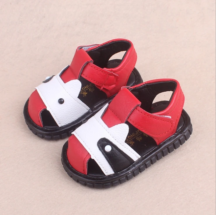 Мультфильм корова для маленьких мальчиков сандалии для девочек Милая Детская летняя новая сумка ног Мягкая Обувь для малышей дно называется пляжная обувь