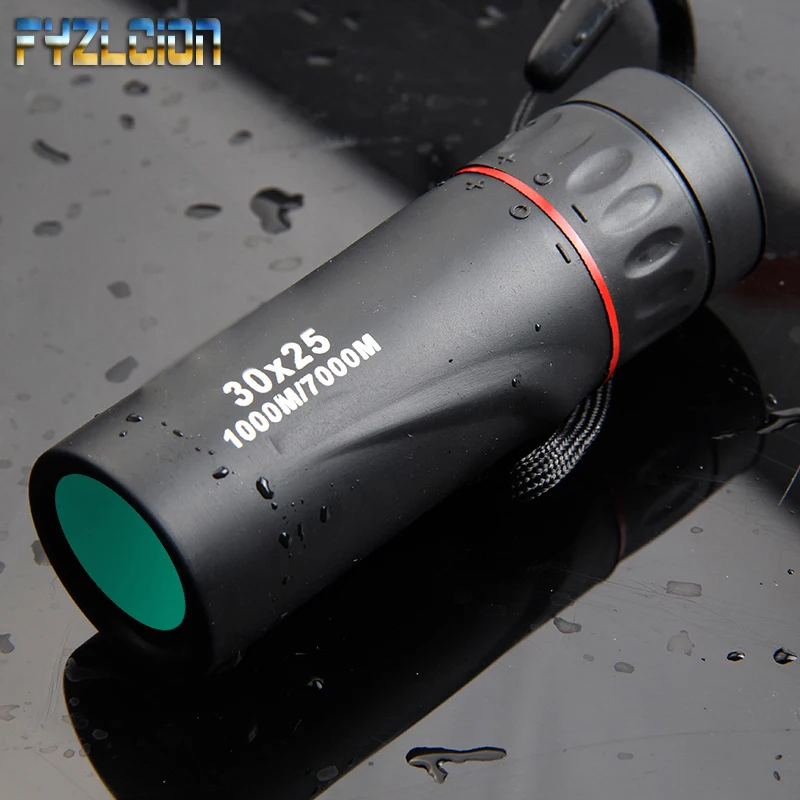 

Hot HD Optical 30 x 25 Monocular binoculars Low Night Vision Waterproof Mini Portable 7X Focus Telescope for Travel Hunting