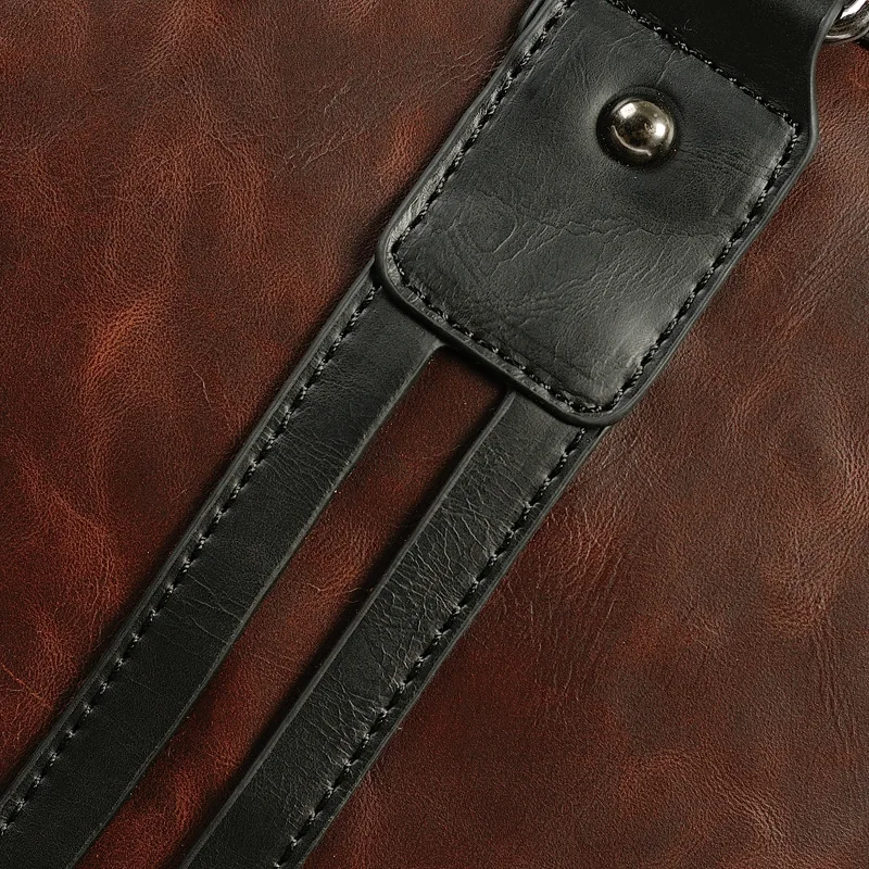 2019 Новое поступление известный бренд Бизнес мужской портфель сумка из искусственной кожи Портфель Для Ноутбука Мужской из искусственной