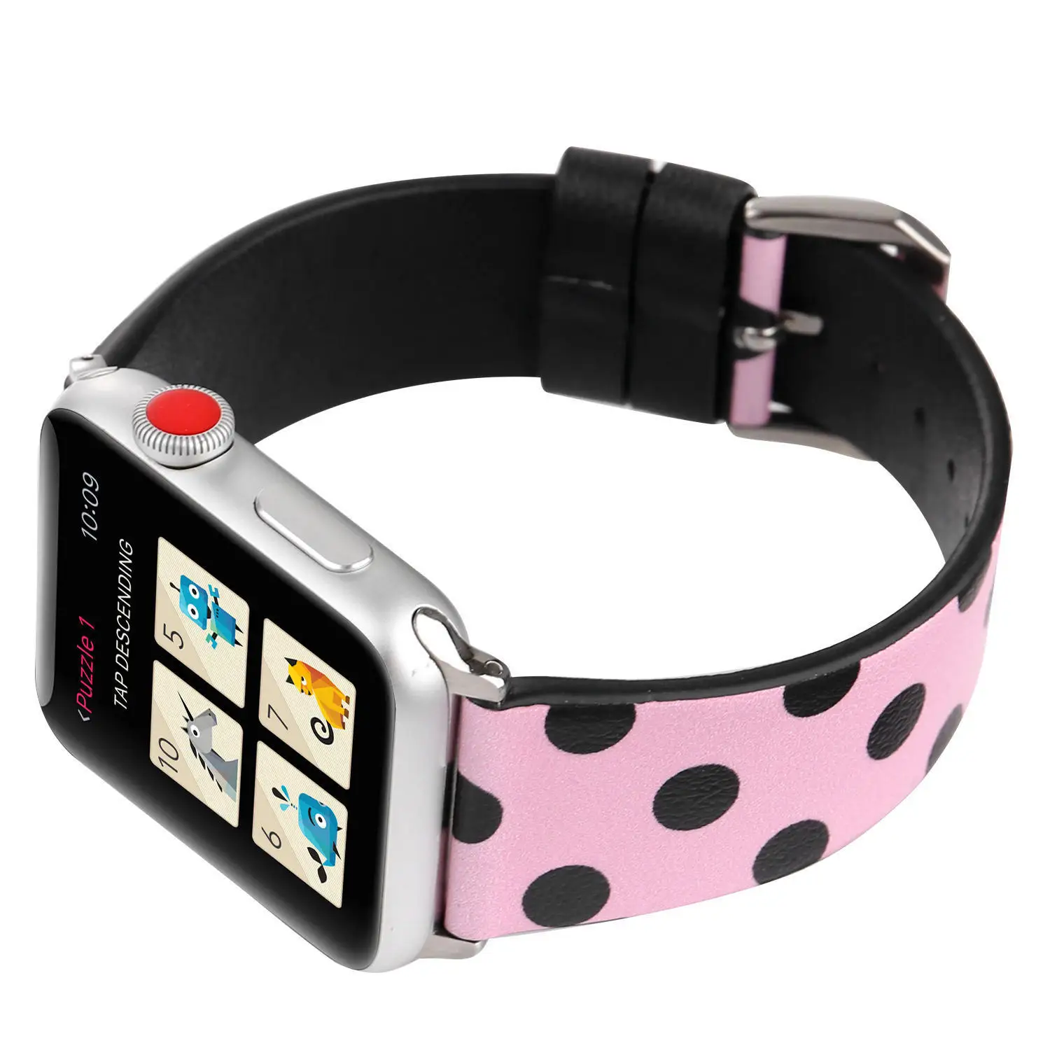 Винтажный ремешок из искусственной кожи для Apple Watch серии iWatch 3 2 1 38 мм 42 розовые