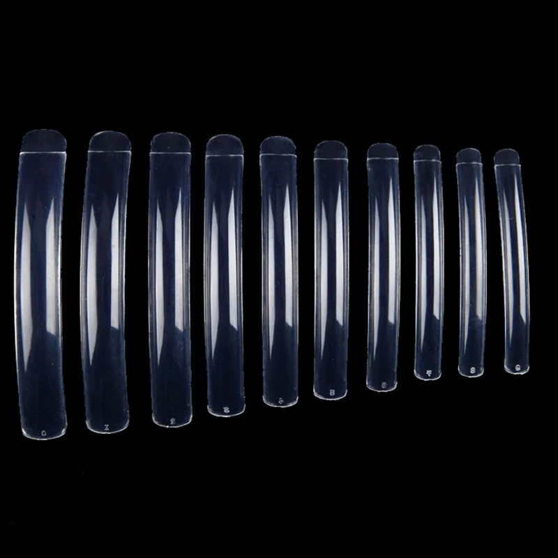 50 шт Круглые супер длинные салонные накладные ногти для 3D акриловых УФ гель для ногтей 3 цвета на выбор Длина: 6,7 см-9 см
