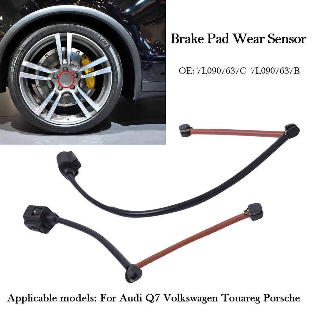

Brake alarm sensing line for Volkswagen Audi Porsche 7L0907637 (front) 7L0907637C (rear) brake pad wear sensor A0782 9M30