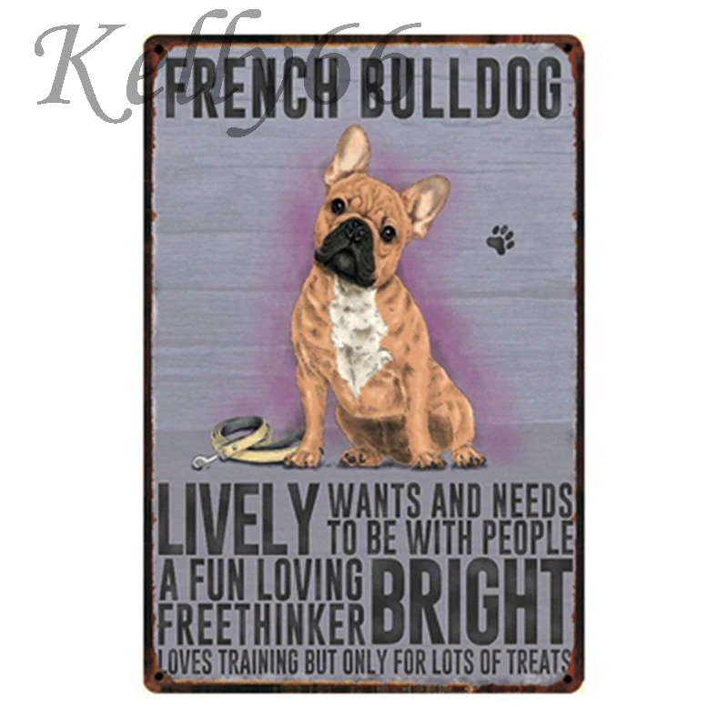 [Kelly66] металлический оловянный плакат с подписью для домашних животных в магазине, Настенный декор, художественная железная живопись 20*30 см, размер y-1153 - Цвет: y-1155