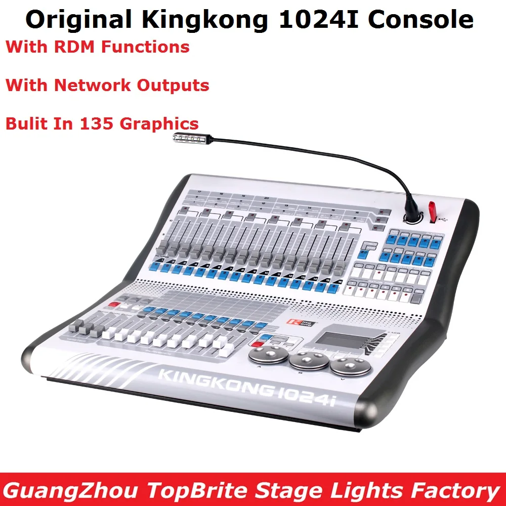 Kingkong KK 1024i профессиональный DMX контроллер 1024 каналы встроенный 135 графика