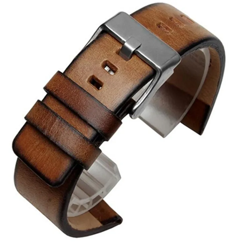 Retro Pelle di vitello Cinturino Orologio Della Fascia Del Braccialetto 24mm  Per PAM Per fossile DS Una Varietà Di Vigilanza + Strumento|bracelet 24mm|band  braceletwatch strap - AliExpress