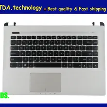 Для ASUS A45 X45 K45 K45VD K45VM K45V A85 A85V A45V A45A R400 R400V A85V Упор для рук США клавиатура верхняя крышка Touchpad, белый
