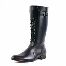 M new winter boots Martin boots tide of England pointed cowboy boots men’s fashion plus velvet high-top