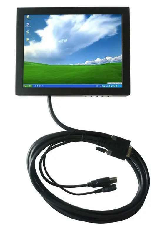 

8 Inch Metal Cover HL-807B VGA Monitor with Touch Screeen for IPC