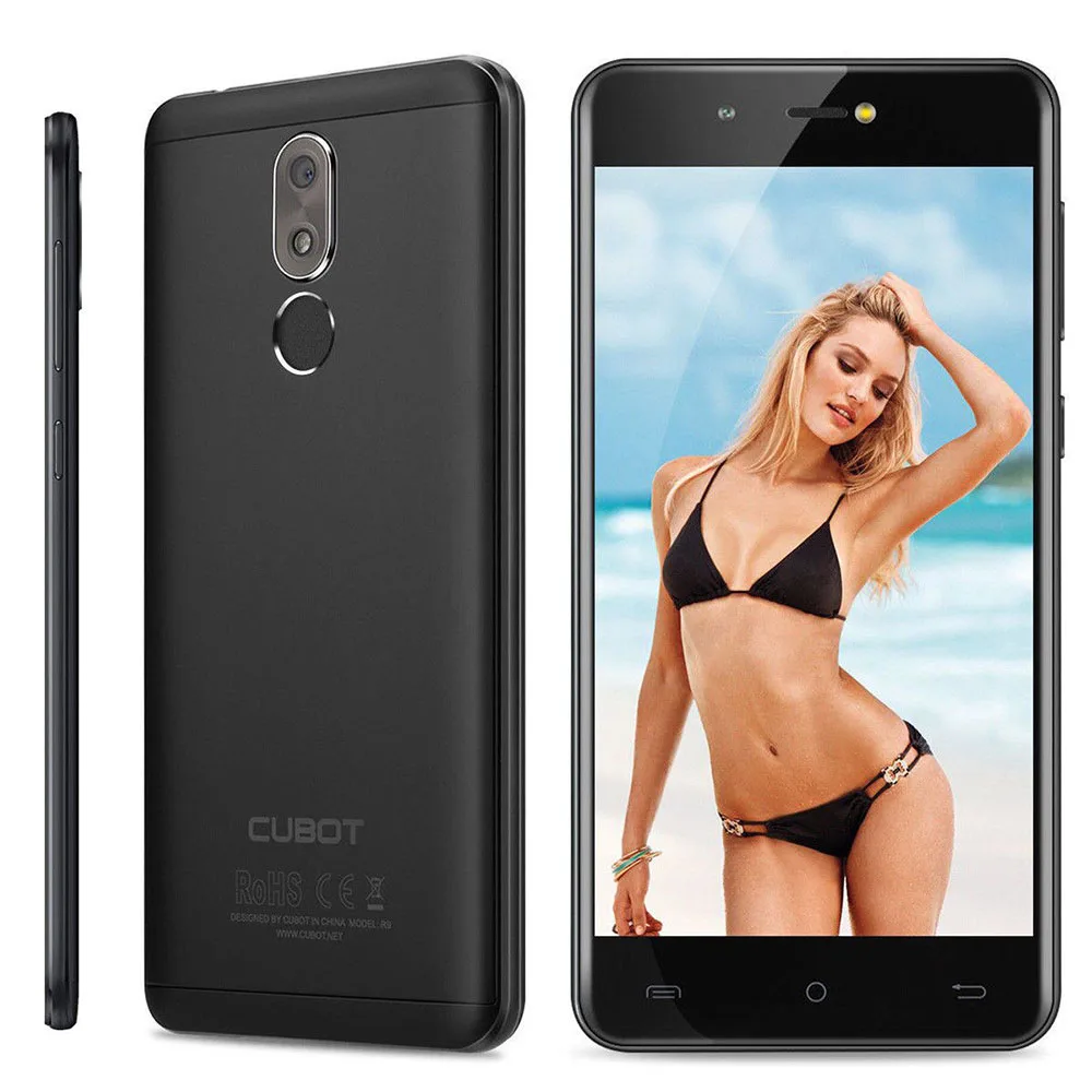 Cubot R9 мобильный телефон Android 7,0 Dual SIM карты 5," Дисплей смартфон MT6580 Quad-Core 2 Гб+16 Гб 13.0MP Камера 2600 мАч Батарея