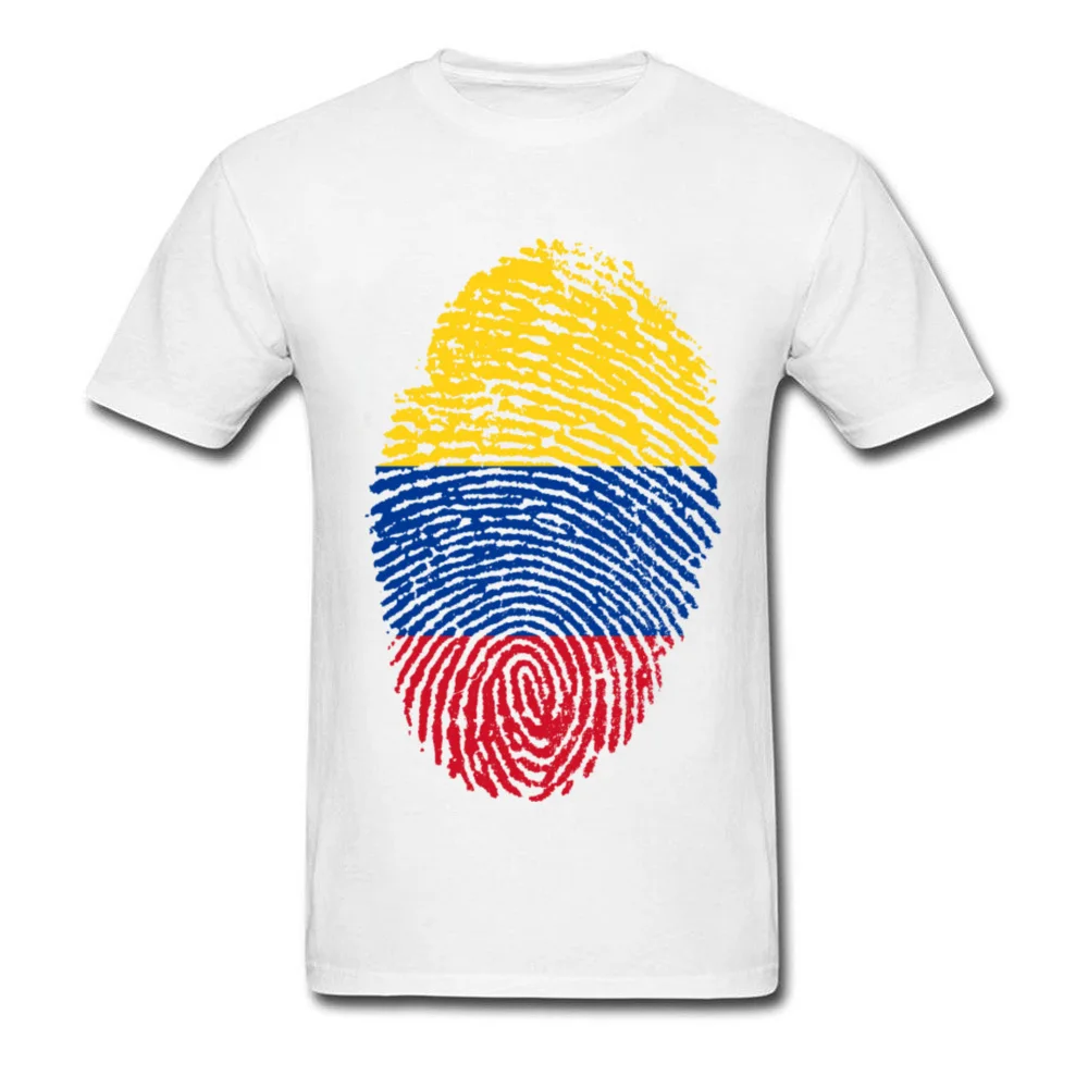 Colombia Flag Fingerprint_white