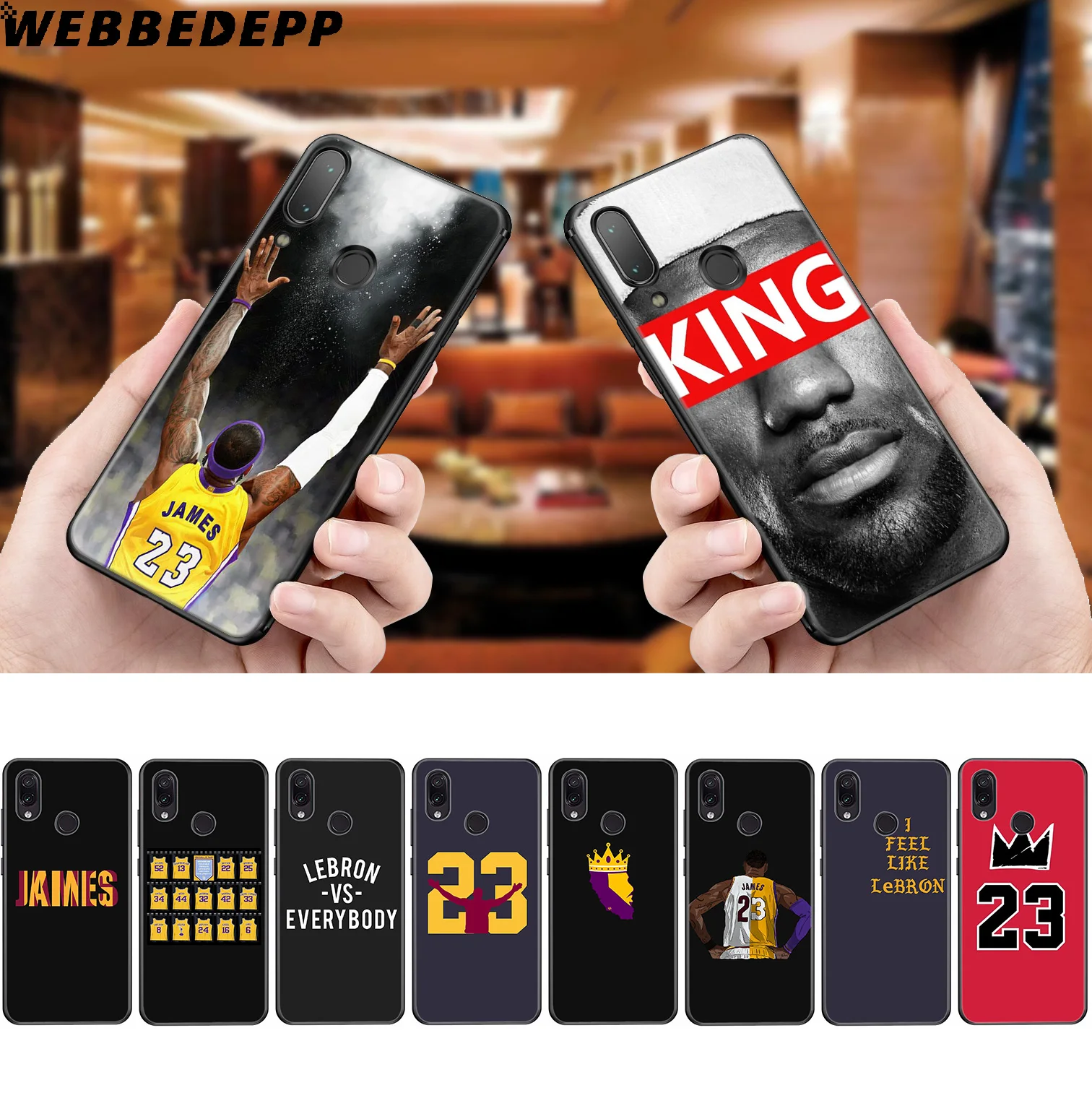 

WEBBEDEPP Kings LeBron James 23 Soft Case for Xiaomi Redmi K20 7A 4A 4X 5 5A 6 6A S2 Note 8 4 4X 5 6 5A 7 Pro Plus Prime