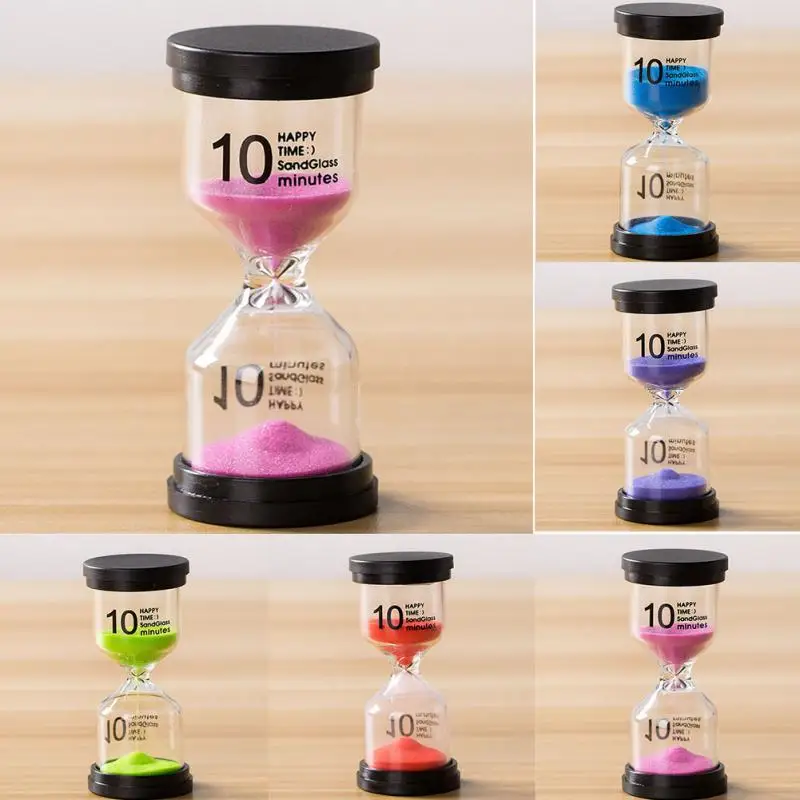 5/10/15/30 Minutes Hourglass Sand Timer Color Glass Sandglass Sand Clock Children Kids Gift Home Decoration