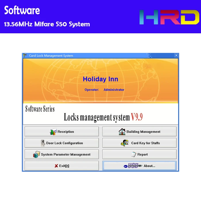 USB connector Hotel Lock Card encoder issuer use on reception front desk m1 13.56MHz system