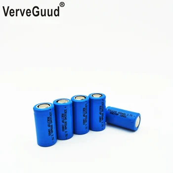 

VerveGuud Original 3.7V 800mAh Lithium Li-ion 16340 16350 CR123A Rechargeable Battery CR123 For Laser Pen LED Flashlight