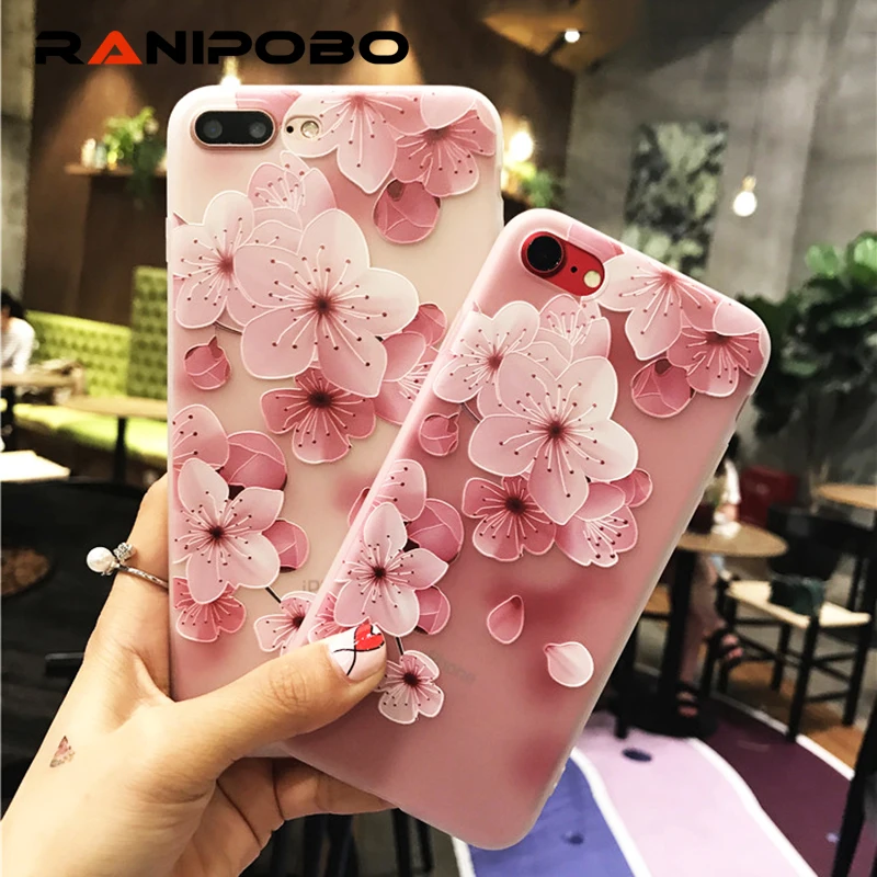 Relief Flower Patterned Case For iPhone 6 6S 7 8 Plus Cover For iPhone 7 7 Plus Soft Silicone Floral Protect Cover Cases Relief Flower Patterned Case For iPhone 6 6S 7 8 Plus Cover For iPhone 7 7 Plus Soft Silicone Floral Protect Cover Cases
