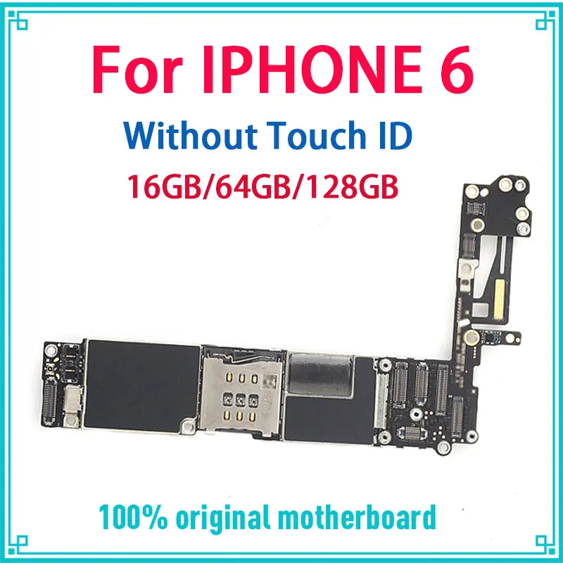Заводская разблокированная материнская плата для iphone 6 с/без Touch ID оригинальная с