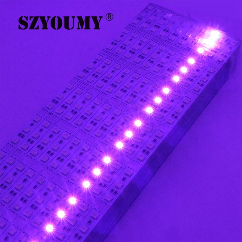 SZYOUMY100pcs/лот 5050 RGB светодиодный фонарь DC12V Водонепроницаемый 50 см x 60x72 СВЕТОДИОДНЫЙ Алюминиевый жесткий Светодиодные ленты светодиодный
