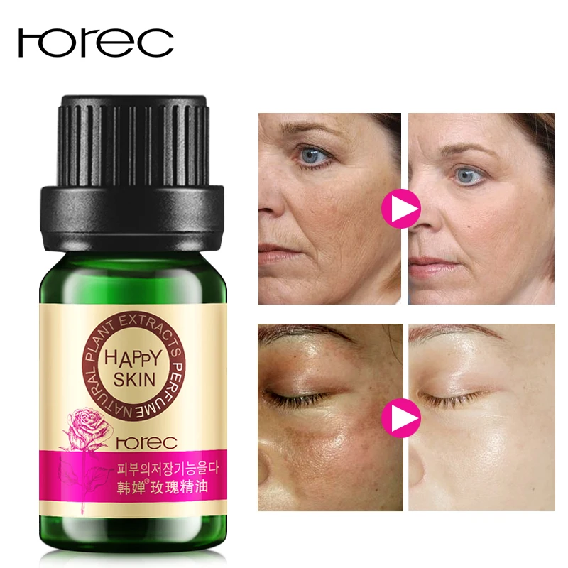 

ROREC 100% Rose Anting-age Repair Wrinkles Essential Oils Compound Plant Hydrating Oil-control Contractive Pore Facial-Beauty