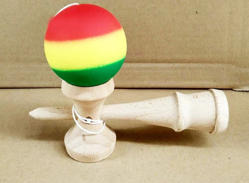 Скраб три цвета деревянная кендама, игрушка Профессиональный Kendamas жонглирование шары Malabares De fuego Juegos De Habilidades Jongleren