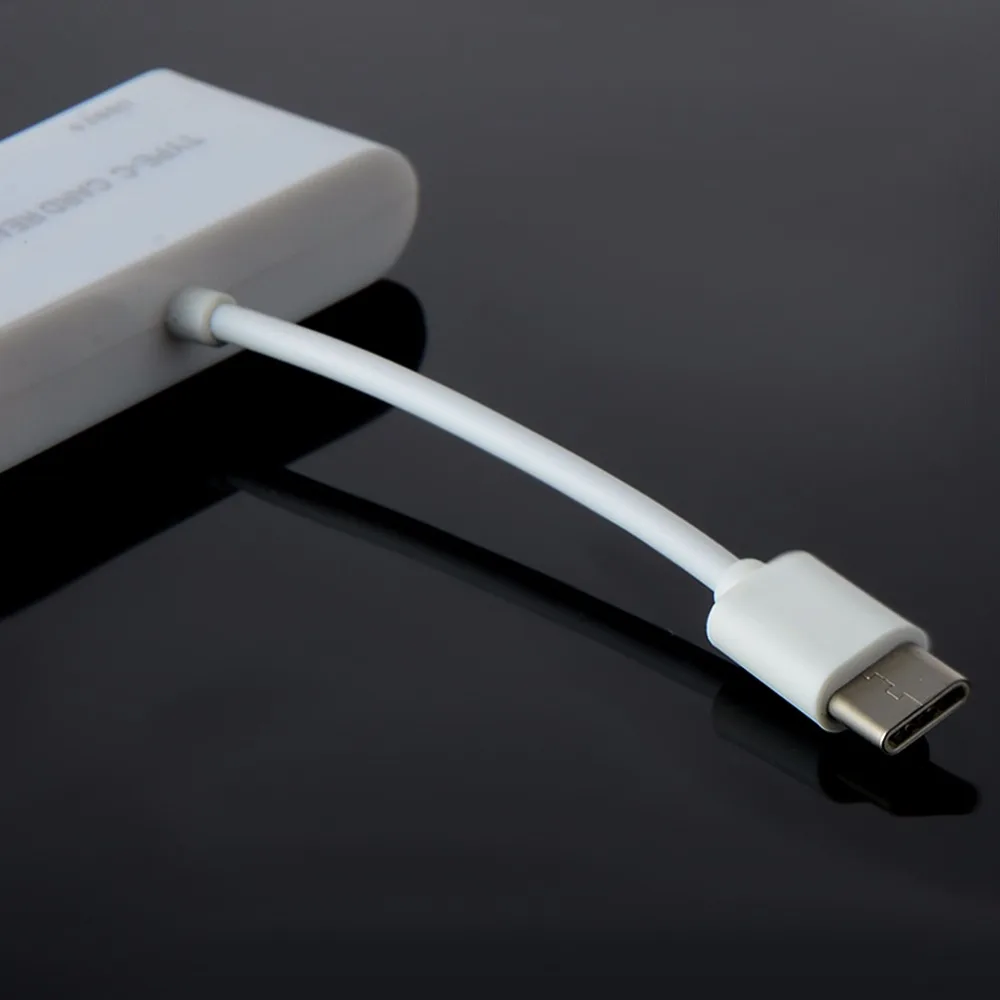 3 в 1 USB кард-ридер адаптер type C кабель SD Micro SD TF подключение камеры для Macbook Pro type-C порт