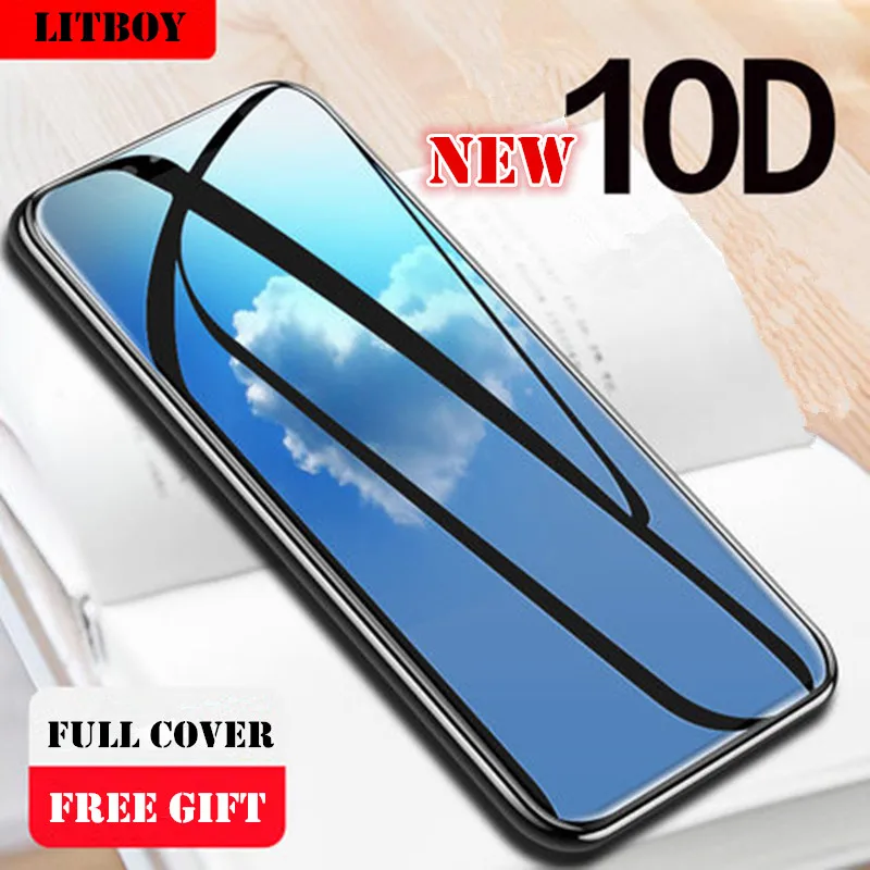 10D Tempered Glass on the For iPhone XS Max 7 8 6 6S Plus