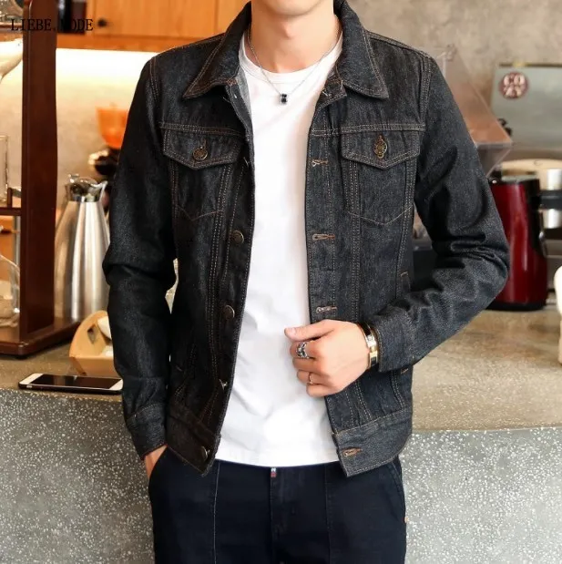 2019 Spring Autumn Fashion Jeans Jacket Men Ripped Denim Jacket Streetwear Mens Blue Jackets and Coats Hip Hop Veste Homme 2019 Spring Autumn Fashion Jeans Jacket Men Ripped Denim Jacket Streetwear Mens Blue Jackets and Coats Hip Hop Veste Homme