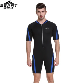 

SBART Neoprene Wetsuit Men Snorkeling Surf Mergulho 2mm One piece Suit Diving Equipment Short Wetsuits for Underwater Hunting