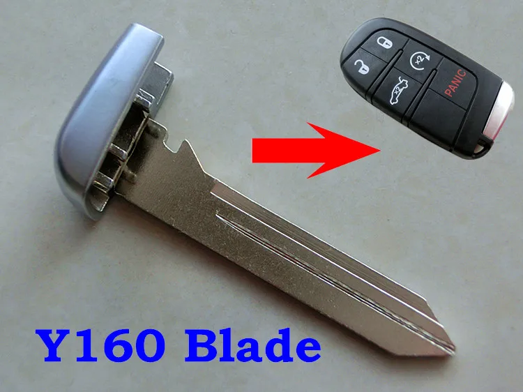 

RMLKS Emergency Key Replacement Blade Insert For Chrysler 300 For Dodge Journey For Jeep Cherokee Smart Key Fob Remote M3N