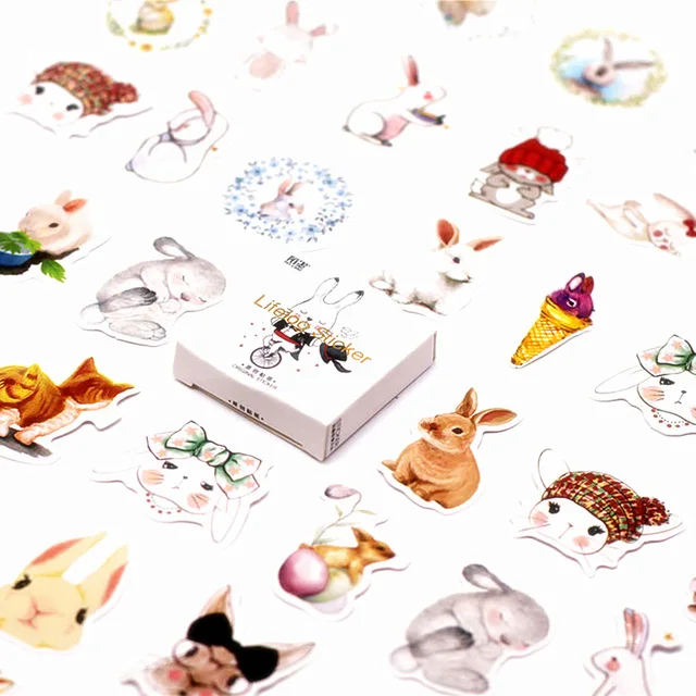 

40pcs/lot Circus Rabbit Wall Sticker Beautiful Butterfly for Kids Room Wall Decals Home Decoration On the Wall