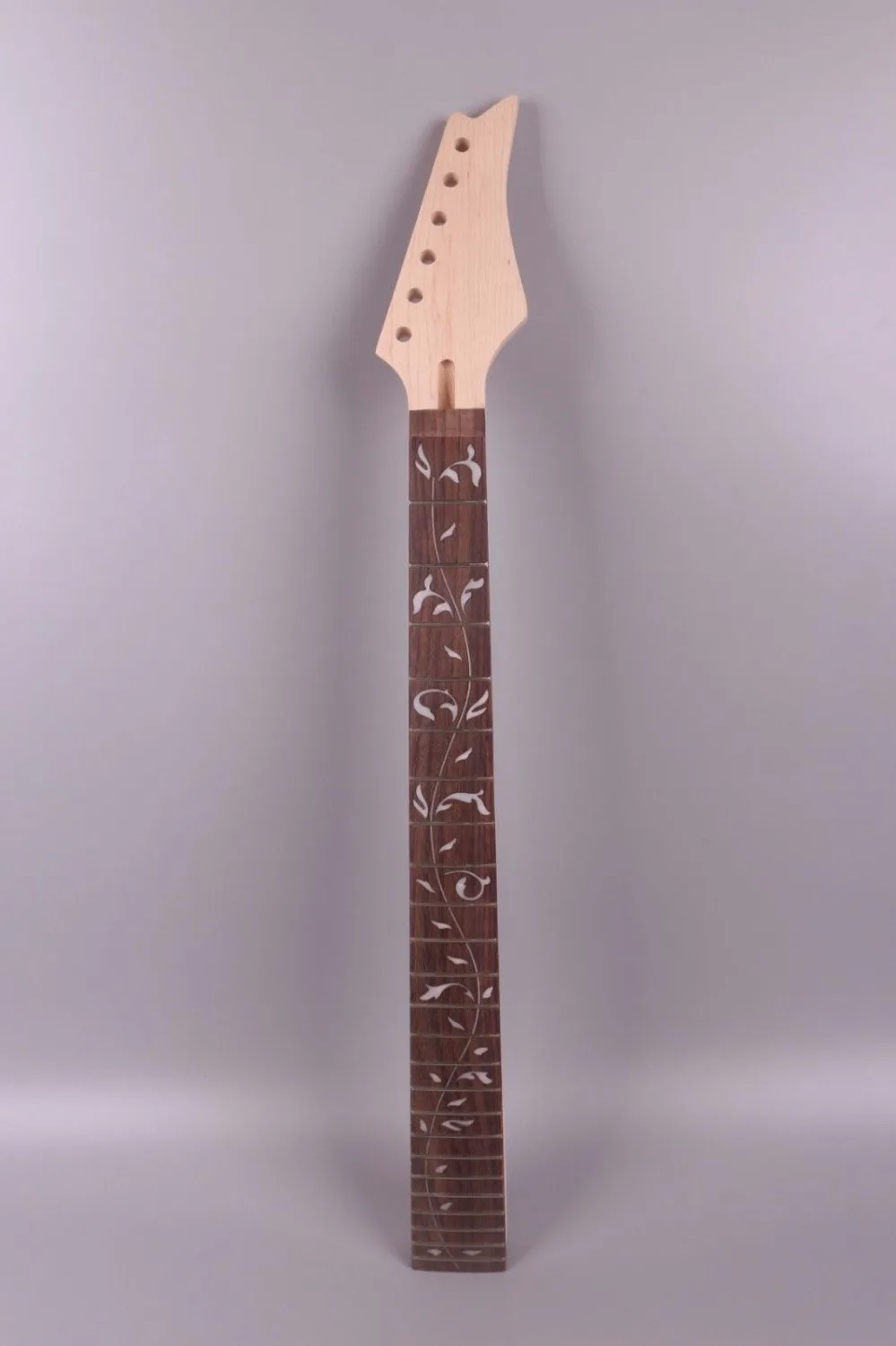 New electric guitar neck replacement Maple 24 fret 25.5 inch Vine inlay