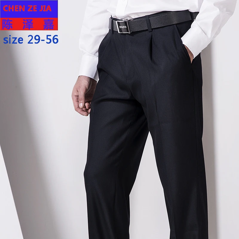 new arrival fashion Men Extra Large Suit Trousers Casual Loose Formal