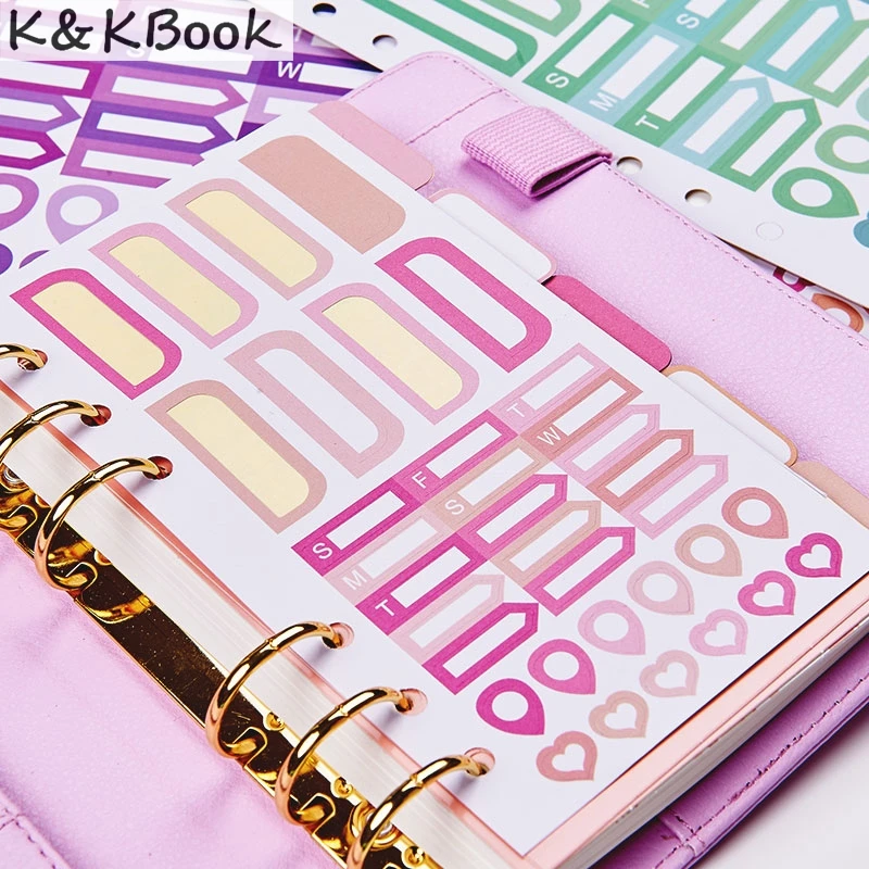 K&amp;KBOOK 2017 New Creative Stickers School Stationery DIY Planner ...