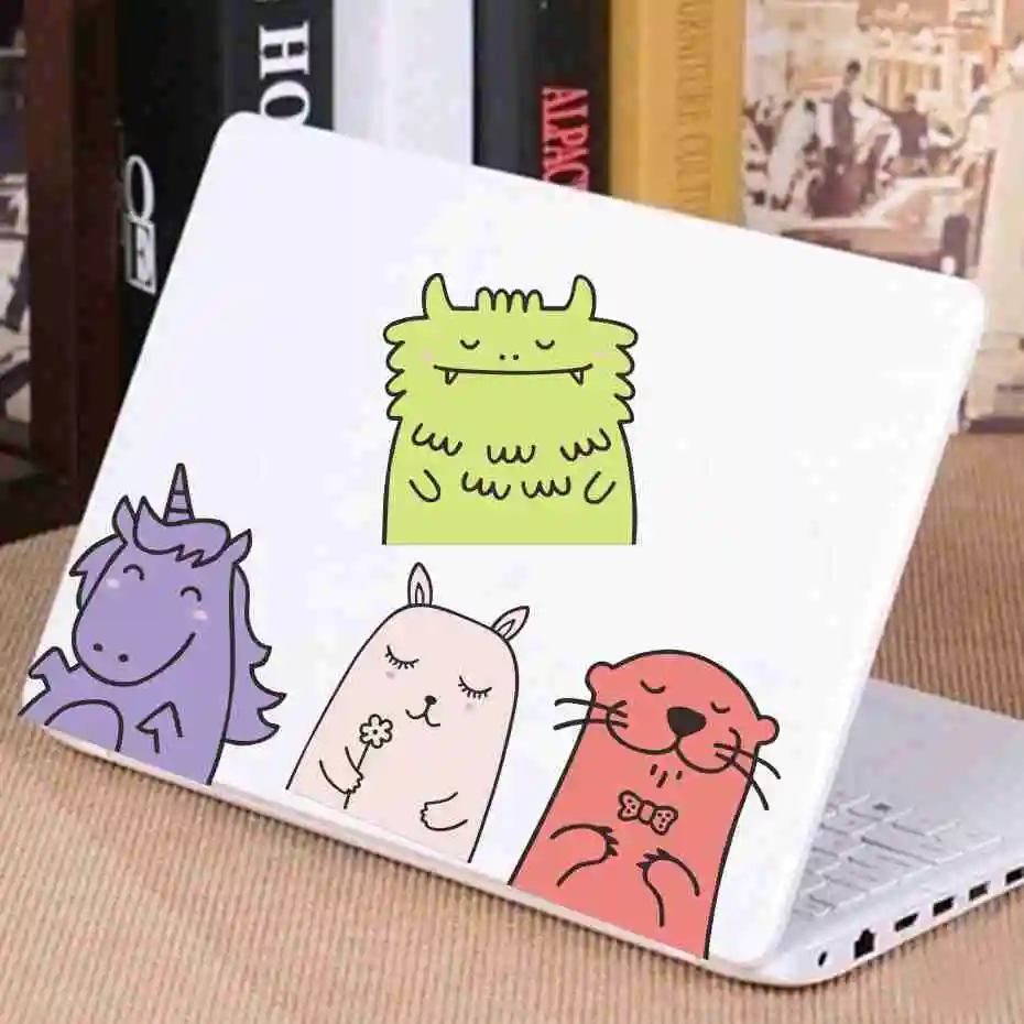 Cartoon Little Cute Unicorn Animals Decals Vinyl Window Door Laptop Sticker For Bedroom Home Decor Removable Wallpaper Art Mural (7)