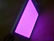 Бесплатная Доставка Высокое Качество 300×600 мм RGB Цвет СВЕТОДИОДНЫЕ Панели Свет с Беспроводной Пульт Дистанционного Управления Алюминий + ПММА материал