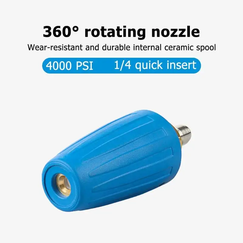 Давление шайба вращающийся спрей Turbo сопла 4000PSI 1/4 Quick Connect Совет