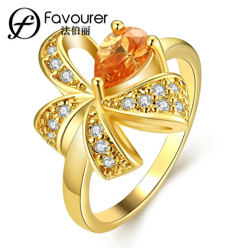 Hollow carved geometric pattern ring white/rose gold color rings for women Wedding Feast