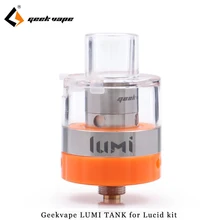 Newest Geekvape Lumi Sub Ohm Tank 2/4 ml pre-coiled mesh tank 24mm Vape Atomizer Top refill MTL E cigarette Tank for Lucid Kit