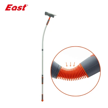 

East New Arrival Glass Window Brushes Squeegee Scraper Rubber Telescopic Rod Brush Wiping Window Cleaner House Cleaning Tools