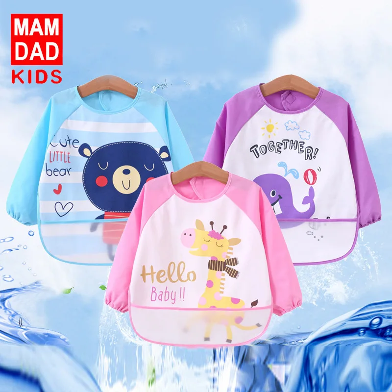 

2019 New Baby Bibs Burp Cloths Polyester Children Newborn Rice Pocket Waterproof Eat Meals Bibs Easy Wash & Quick Dry Cartoon