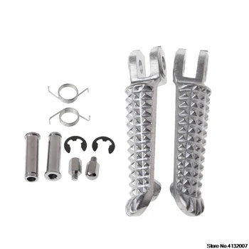 

Motorcycle Aluminum Front Footrests For YAMAHA YZF R1 R6 R6S1998-2012 2003-2008