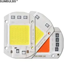 Sumbulbs 20 Вт 30 Вт 50 Вт COB светодиодный высокое Мощность чип Smart IC AC 110V 220V светильник источник для потолочные светильник Теплый Холодный белый красный завод светильник s