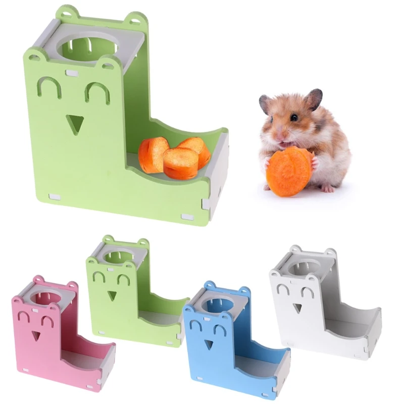 

Small Pet Water Bottle Holder Hamster Rabbit Food Feeder Dispenser Nest Toy